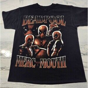 Deadpool Mens T-Shirt -  Merc with a Mouth Movie  Group Image